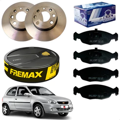 Kit Disco E Pastilha Freio Corsa 1994 1995 1996 A 2009..