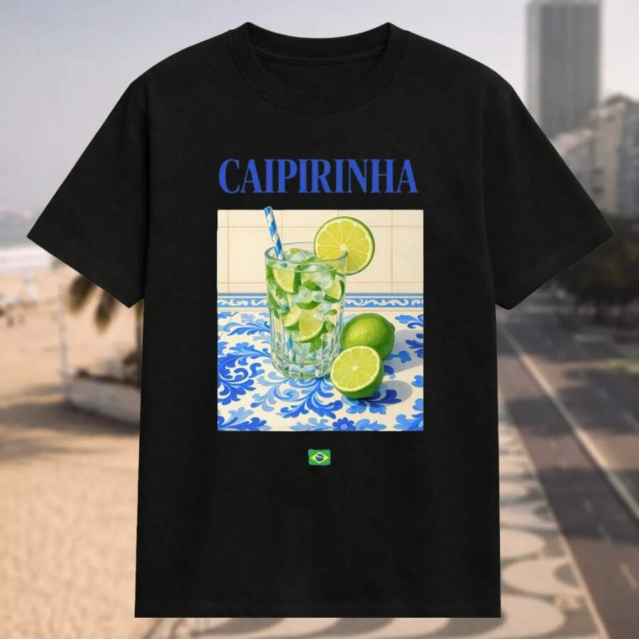 Camiseta Camisa Unissex Brasil Brasilidades Mesa De Bar Chinelo Bebida Cooler