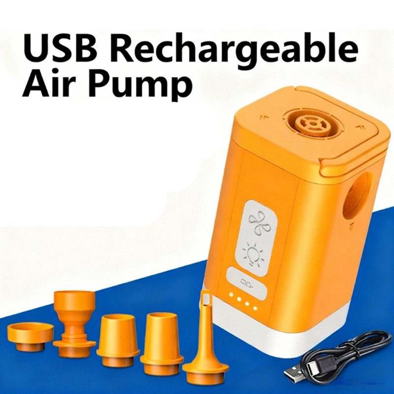 Compressor De Ar Elétrico Inflador/Deflatora Bombas Portátil Mini Bomba Colchão Vácuo Com Luz LED