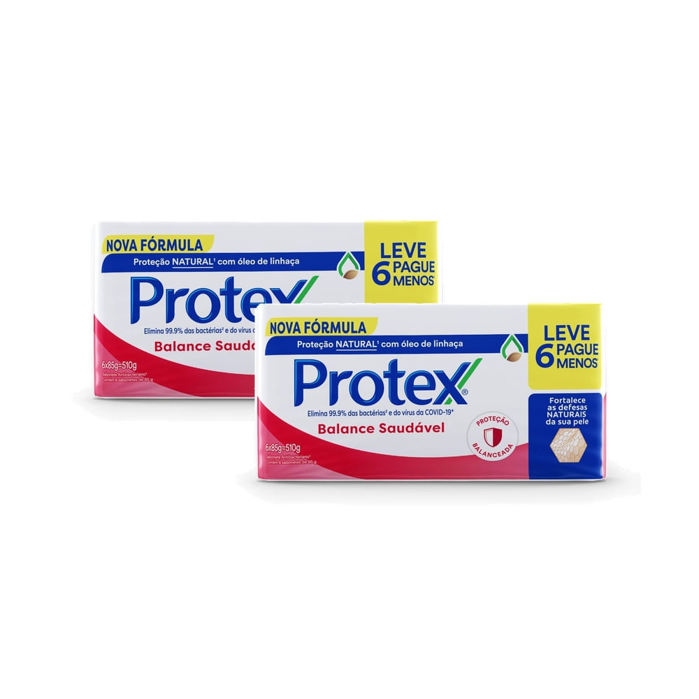 Kit 2 Sabonete Protex Balance Saudável 85g 6 unidades em Oferta na Shopee