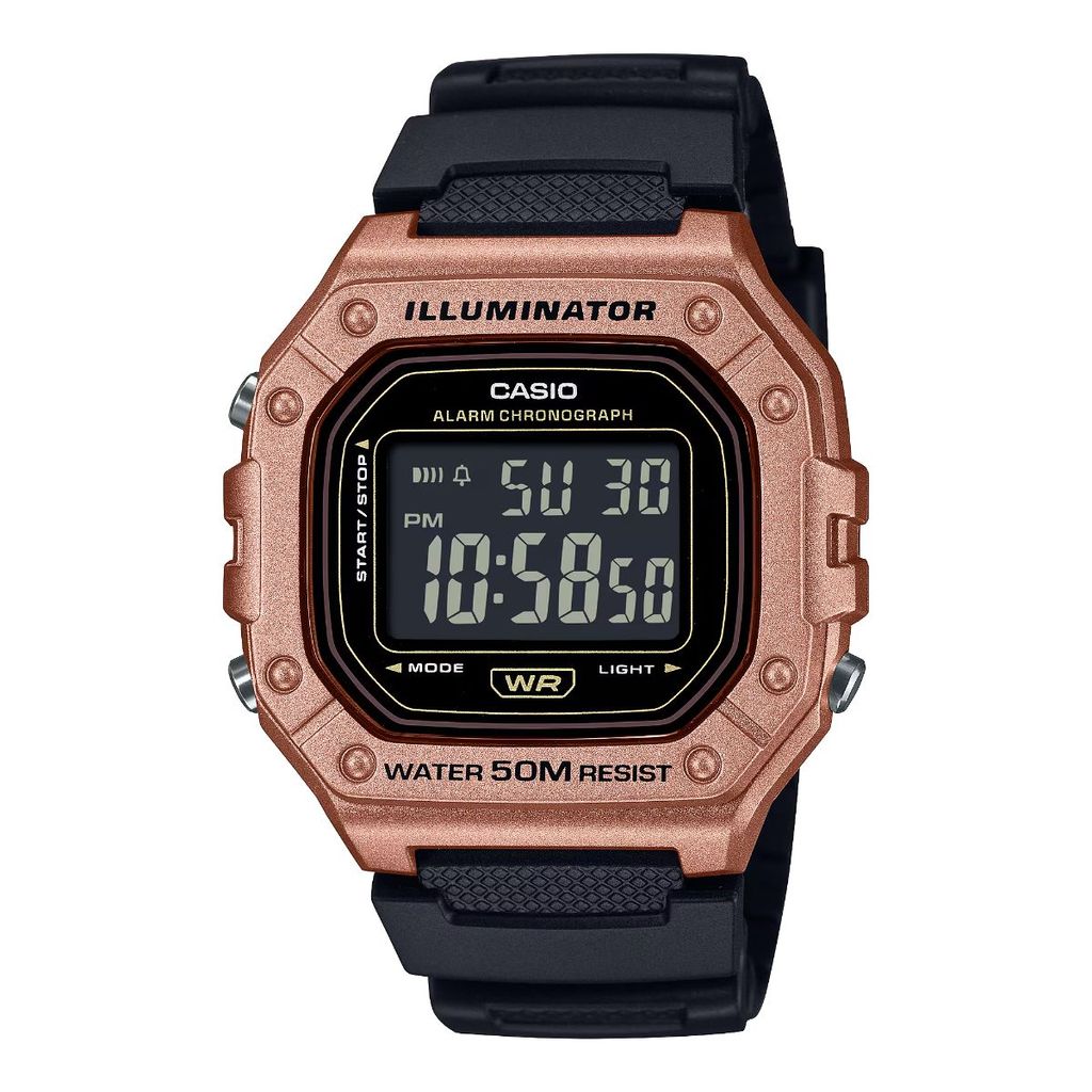 RELÓGIO CASIO MASCULINO DIGITAL QUADRADO W-218HM-5BVDF