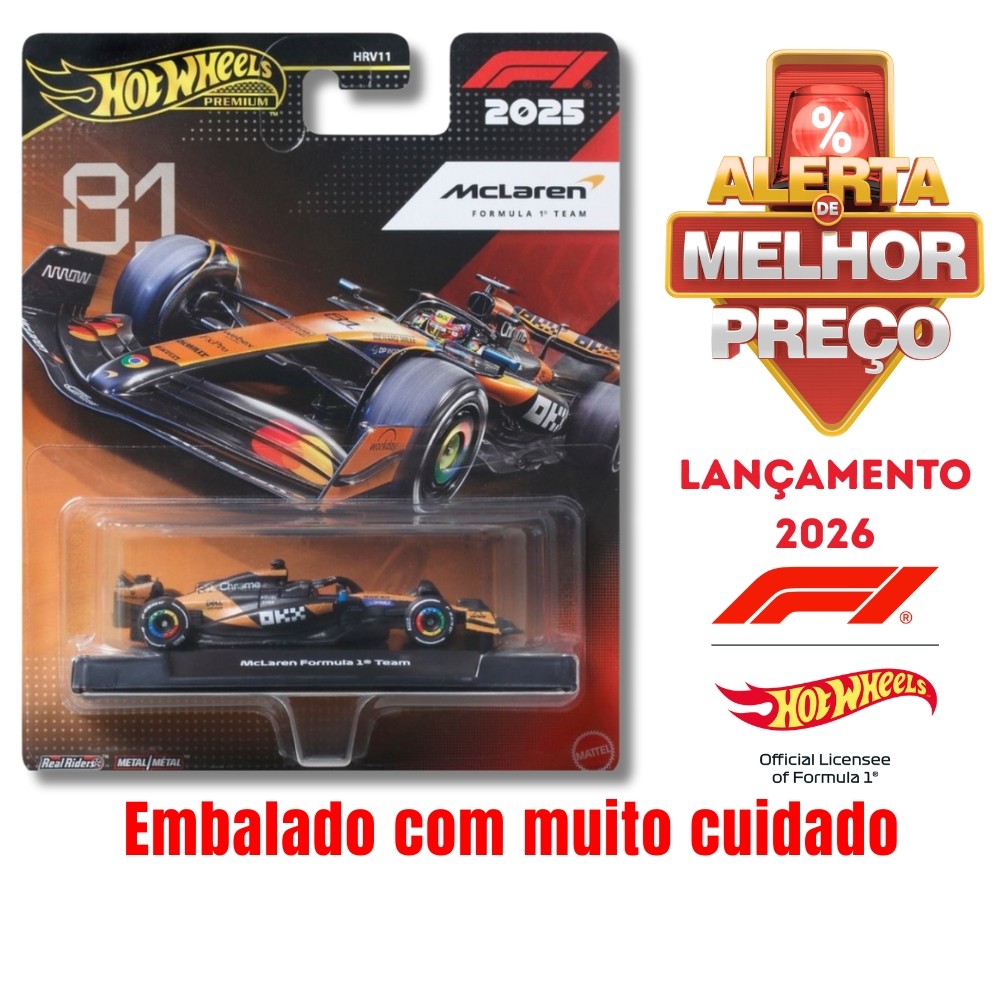 Hot Wheels Premium F1 2025 McLaren - Oscar Piastri #81 Original
