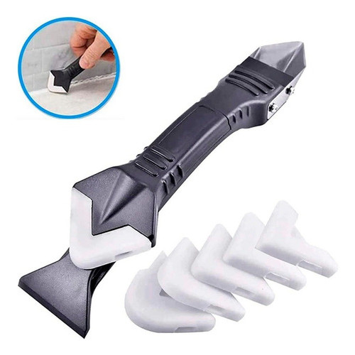 Espatula Raspador E Aplicador De Silicone Rejunte 3em1 em Oferta na Shopee