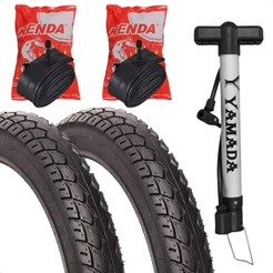 PAR Pneu Kenda Aro 22 2.125 Bicicleta Bike Eletrica E-bike Lev Cairu Kinetron Camara + Brinde bomba