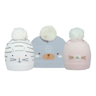 Touca Gorro Bebê Algodão com Pompom em Oferta na Shopee