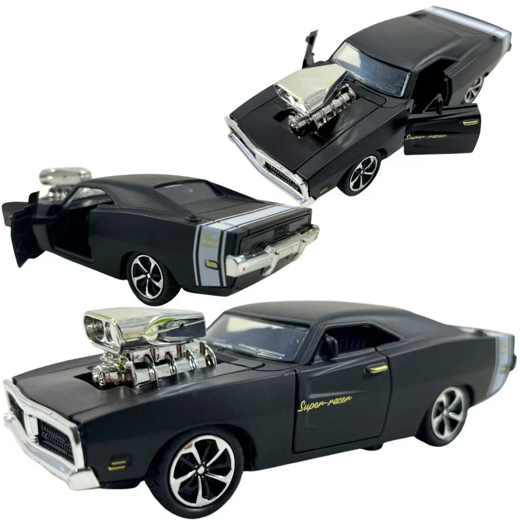 Miniatura Dodge Charger Toretto 1:32 – Velozes e Furiosos – Carro Colecionável de Metal