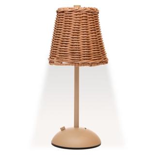 Luminária de Mesa Led 3 Tons Usb Moana Bege Metal em Oferta na Shopee