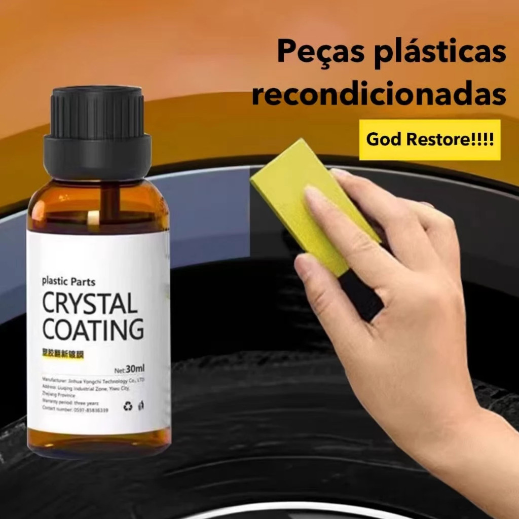 Agente De Revestimento De Cristal Revestido Recondicionado Plástico Cera Auto Interio