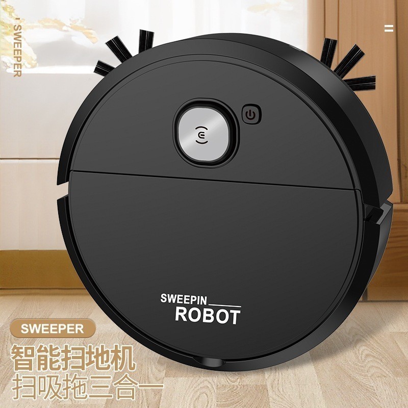 Imagem B&B&B Robô Varredora/Aspirador De Pó  Automática 3 Em 1 Limpeza Doméstica Robótico Inteligente E Silencioso