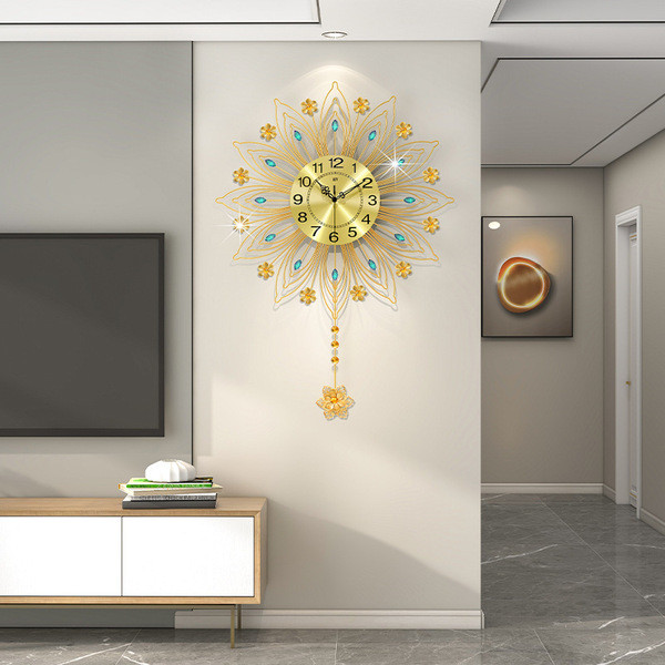 relogio de parede cozinha relogio de parede grande relogio de parede Relógio de parede de luxo com luz europeia, relógio