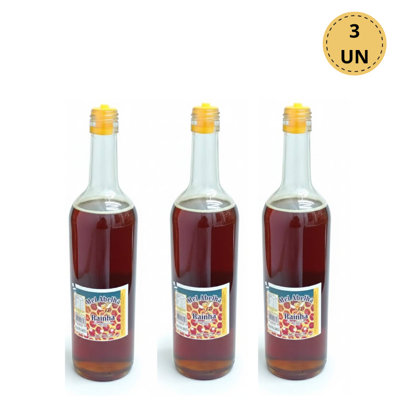 PROMOÇÃO Mel Silvestre 100% Puro Orgânico Abelha Rainha 900ml – Garrafa de Vidro – MG MENOR PREÇO em Oferta na Shopee