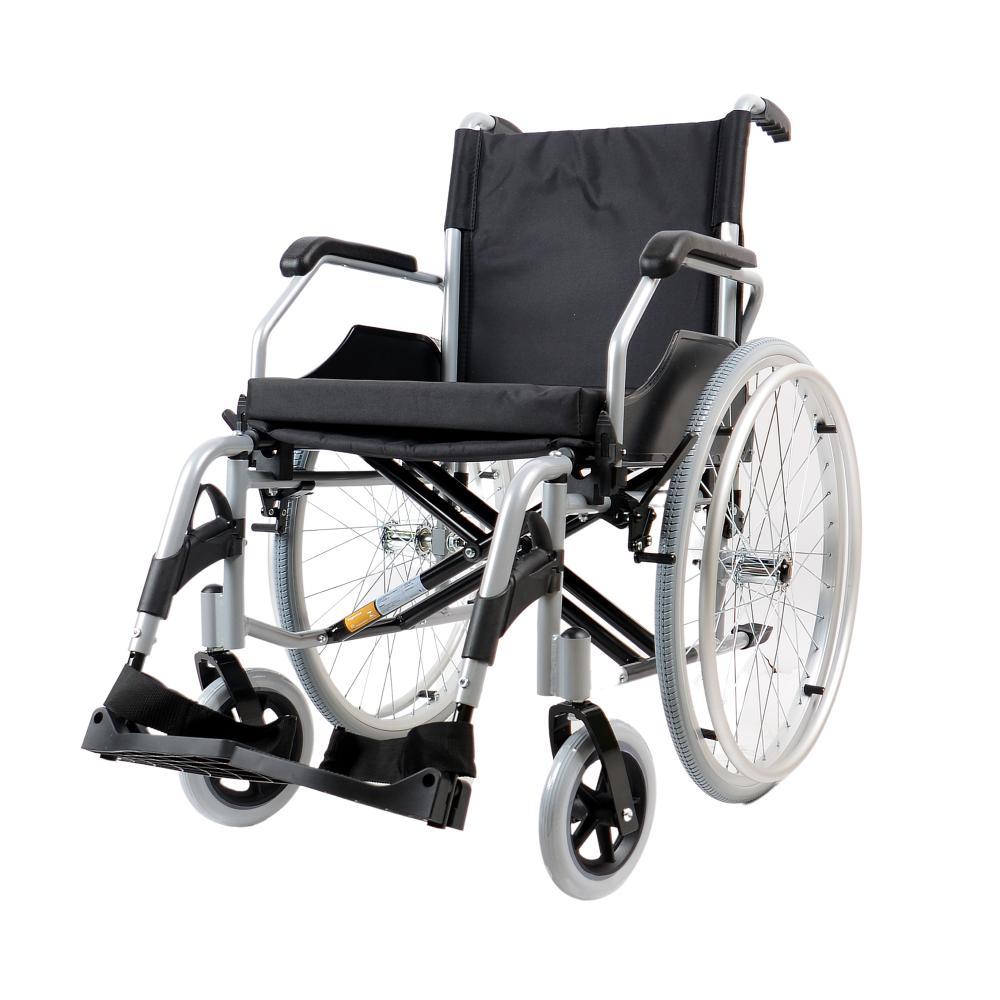 Cadeira de Rodas Em Alumínio Manual Dobrável Idoso Deficiente D600 T46Cm Dellamed