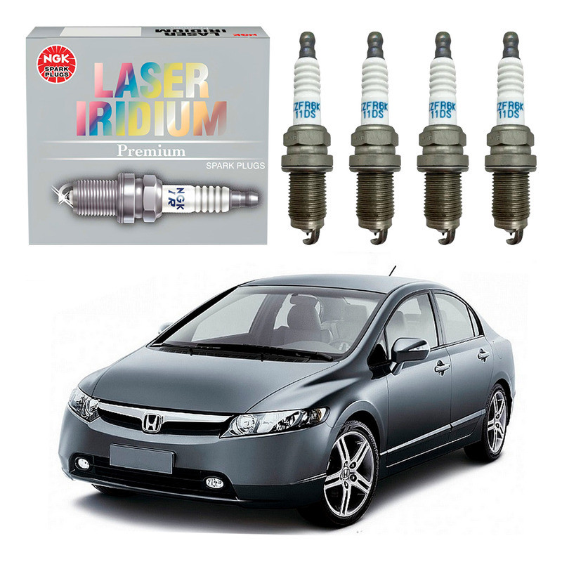 Jogo Velas Ngk New Civic 1.8 16v 2006 A 2011