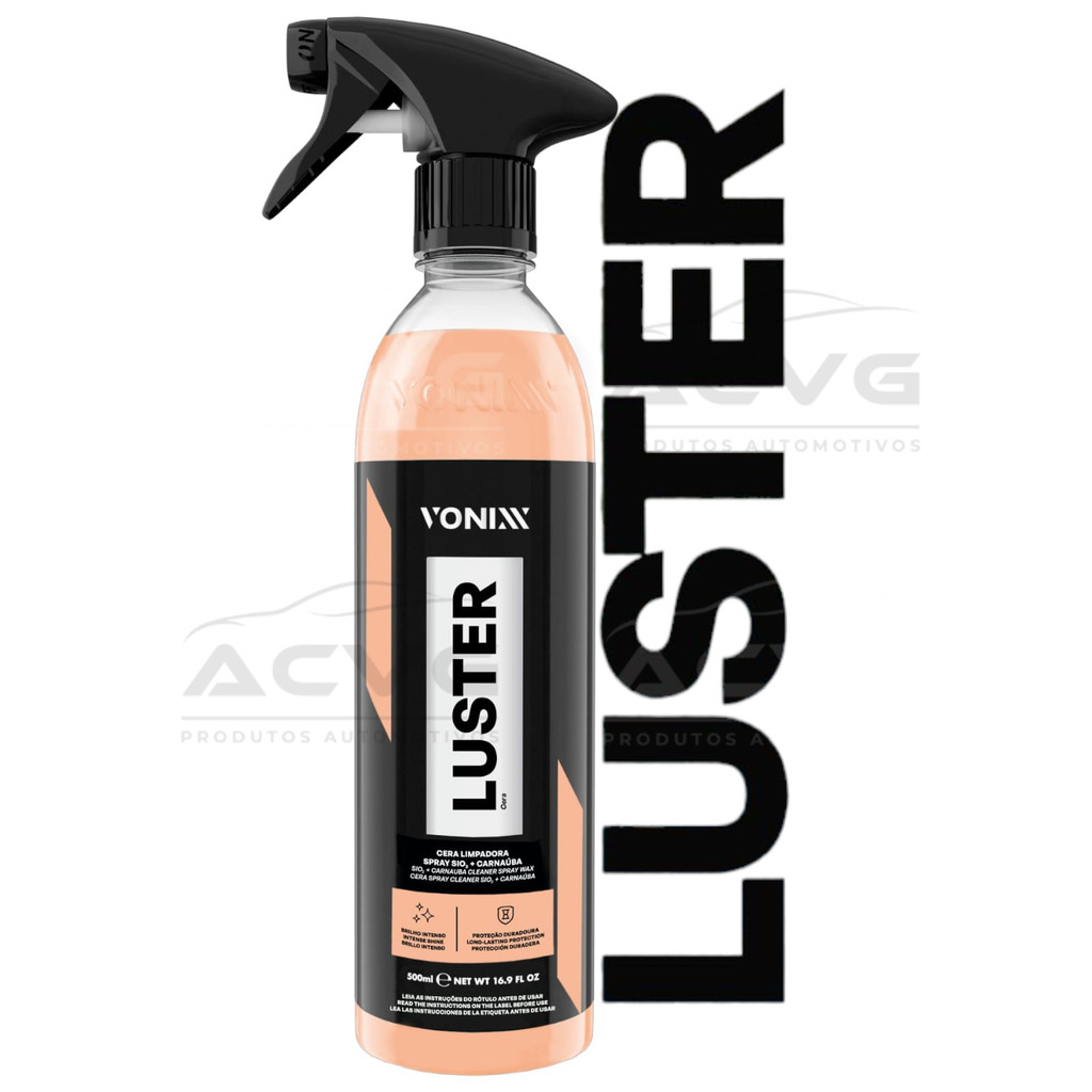 Luster 500ml Vonixx Cera Limpadora Spray Sio2 com Carnaúba em Oferta na Shopee
