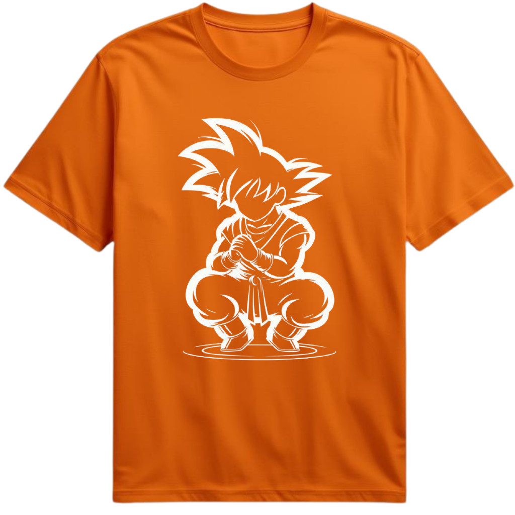 Camiseta Goku Dragon Ball Criança Camisa Infantil Férias Blusa Anime Desenho Japonês T-shirt Street JsCod
