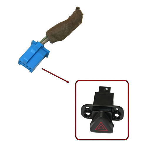 Chicote Plug Do Botão Pisca Alerta Spin Cobalt Cruze Tracker Original