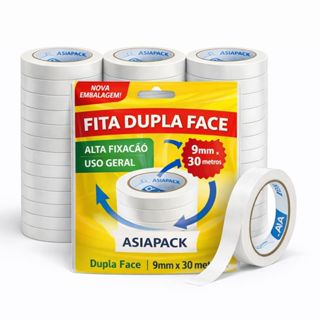 Fita Adesiva Dupla face para Artesanato 09mm x 30 metros em Oferta na Shopee