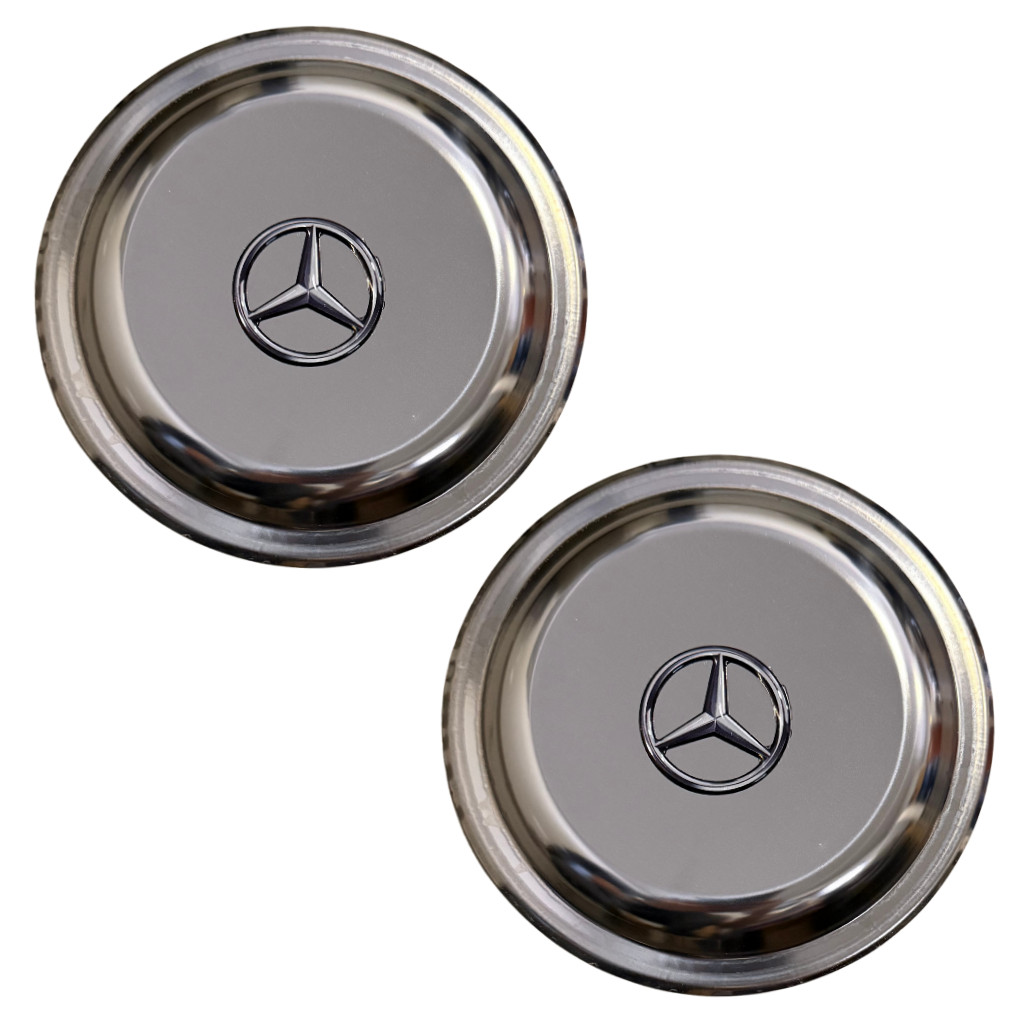 Par Sobre Tampa Cromada Cubo Diant MB Actros Novo c/ Emblema em Oferta na Shopee