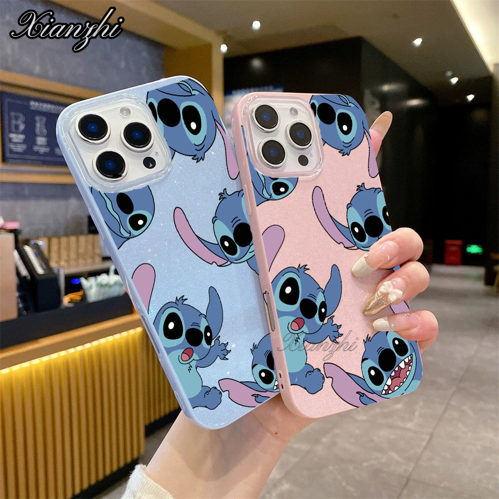 Capa Para Samsung A17 A07 A06 A15 A16 A14 A13 A12 A32 A56 A36 A55 A54 A23 S26 S25 Glitter Bonito Filhote De Cachorro Xia