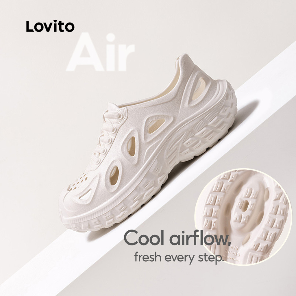 Lovito  Tênis Casuais À Prova D'água para Praia Ao Ar Livre para Mulheres LFAS5062 em Oferta na Shopee