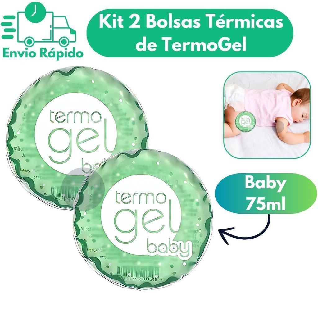 Kit 2 Bolsas Térmica TermoGel Baby Compressa Fria Quente Alivio Dor Para Criança Bebê Recém Nascido em Oferta na Shopee
