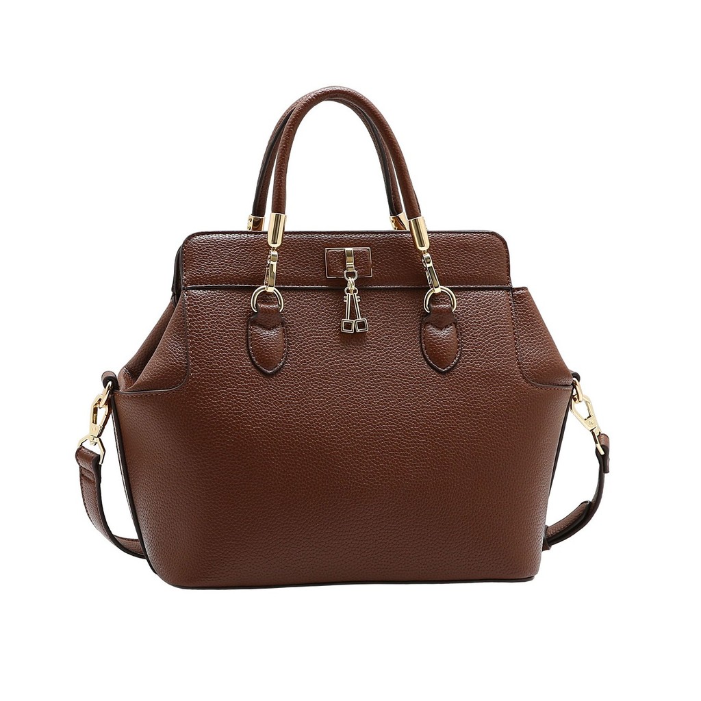 Bolsa de Mão Tote Atemporal Café Chenson
