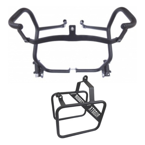KIT Protetor Carenagem + Afastador Alforge Xt 660 05-2018 COM PEDALEIRAS Chapam