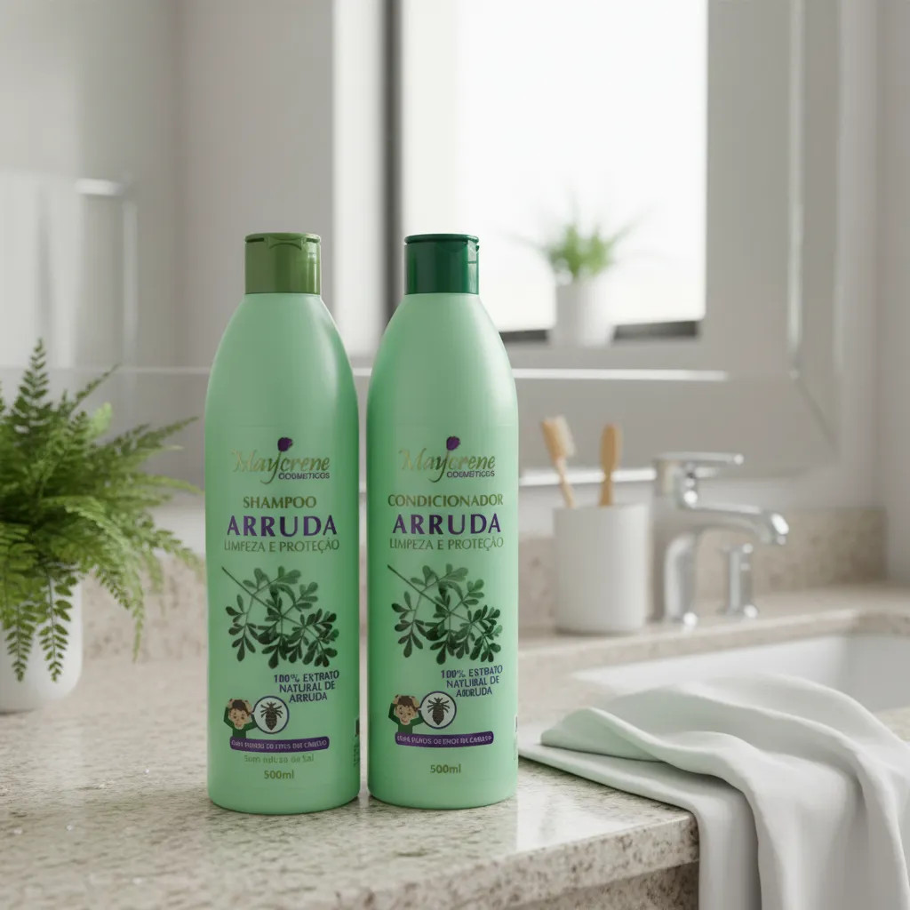 Kit Shampoo + Condicionador De Arruda Mata Piolho E Lêndeas — imagem 2 de 2