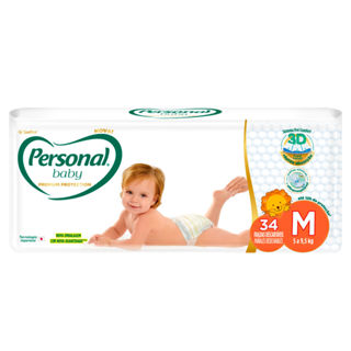 Fralda Personal Baby Premium Protection Tamanho M com 34 Unidades em Oferta na Shopee