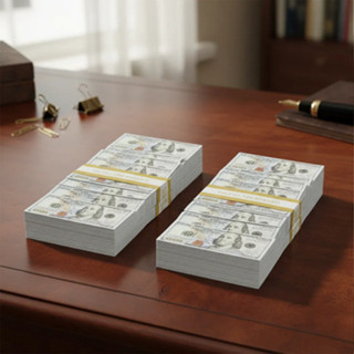 50 Notas de Dinheiro em Dólar Americano – Uso Decorativo em Oferta na Shopee