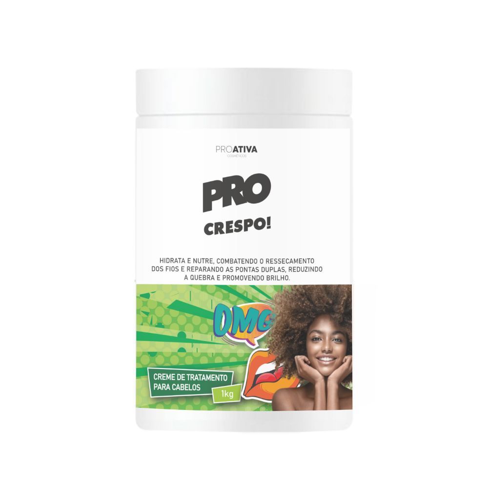 Creme de Tratamento Proativa Pro Crespo 1kg em Oferta na Shopee