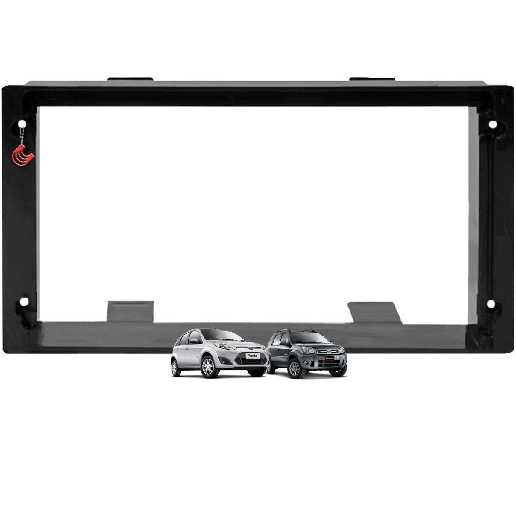 Moldura Painel Ecosport Fiesta 9 e 10 Polegadas Multimídia 2 Din Tela Central DVD Mp5 Android Tv