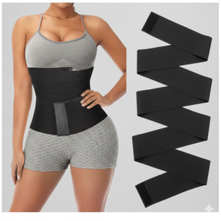 Cinta Modeladora Abdominal Barriga Reduz Medidas Sinta Feminina Térmica 5 metros Faixa em Oferta na Shopee