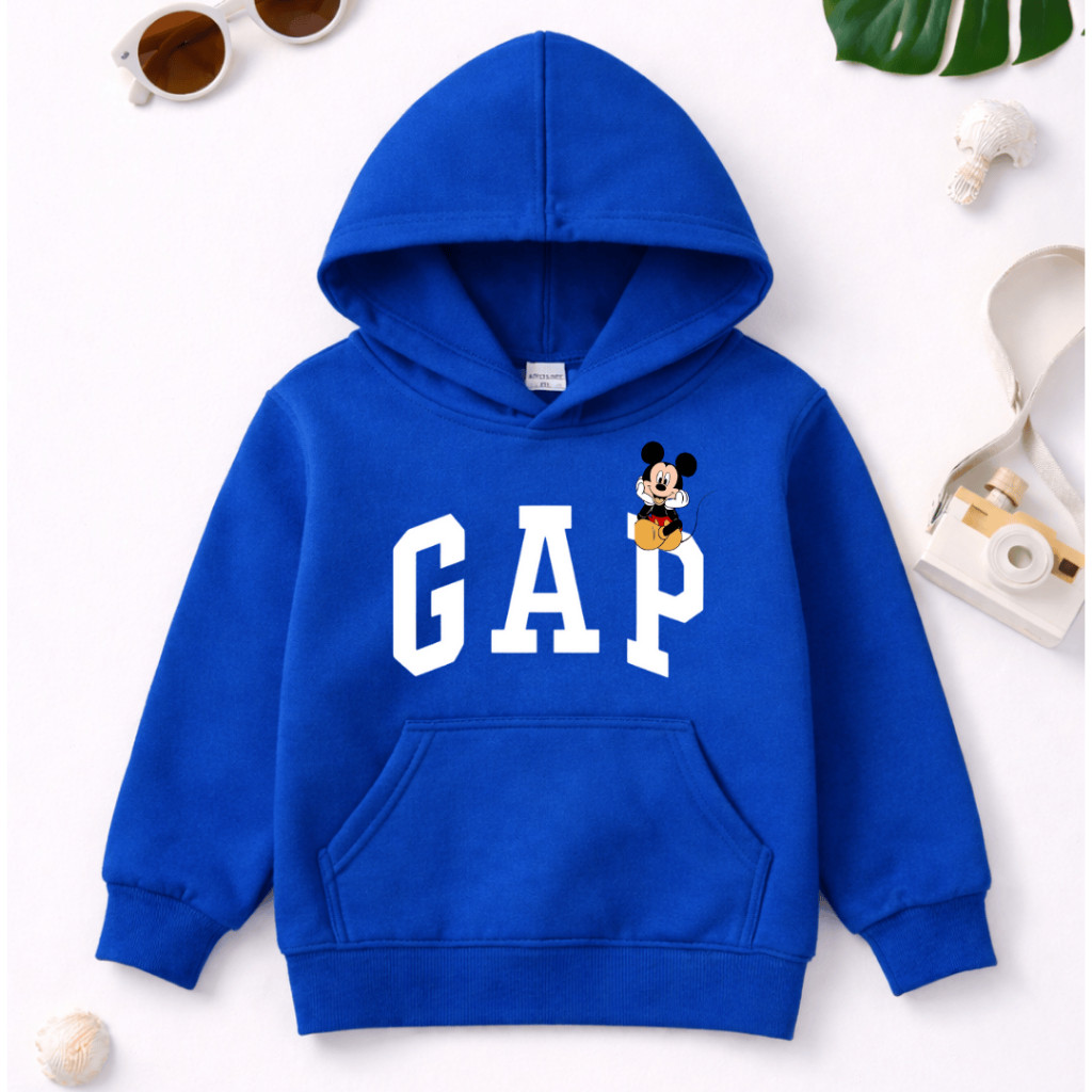 Moletom Canguru com Capuz Infantil Juvenil - Unissex - Confortável - Casaco para Frio GAP Estiloso