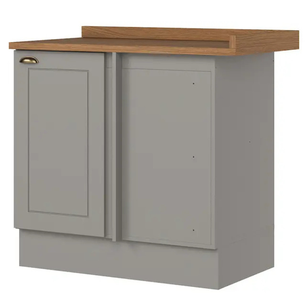 Balcão com Tampo 1 Porta 94 cm Canto Reto Americana Henn