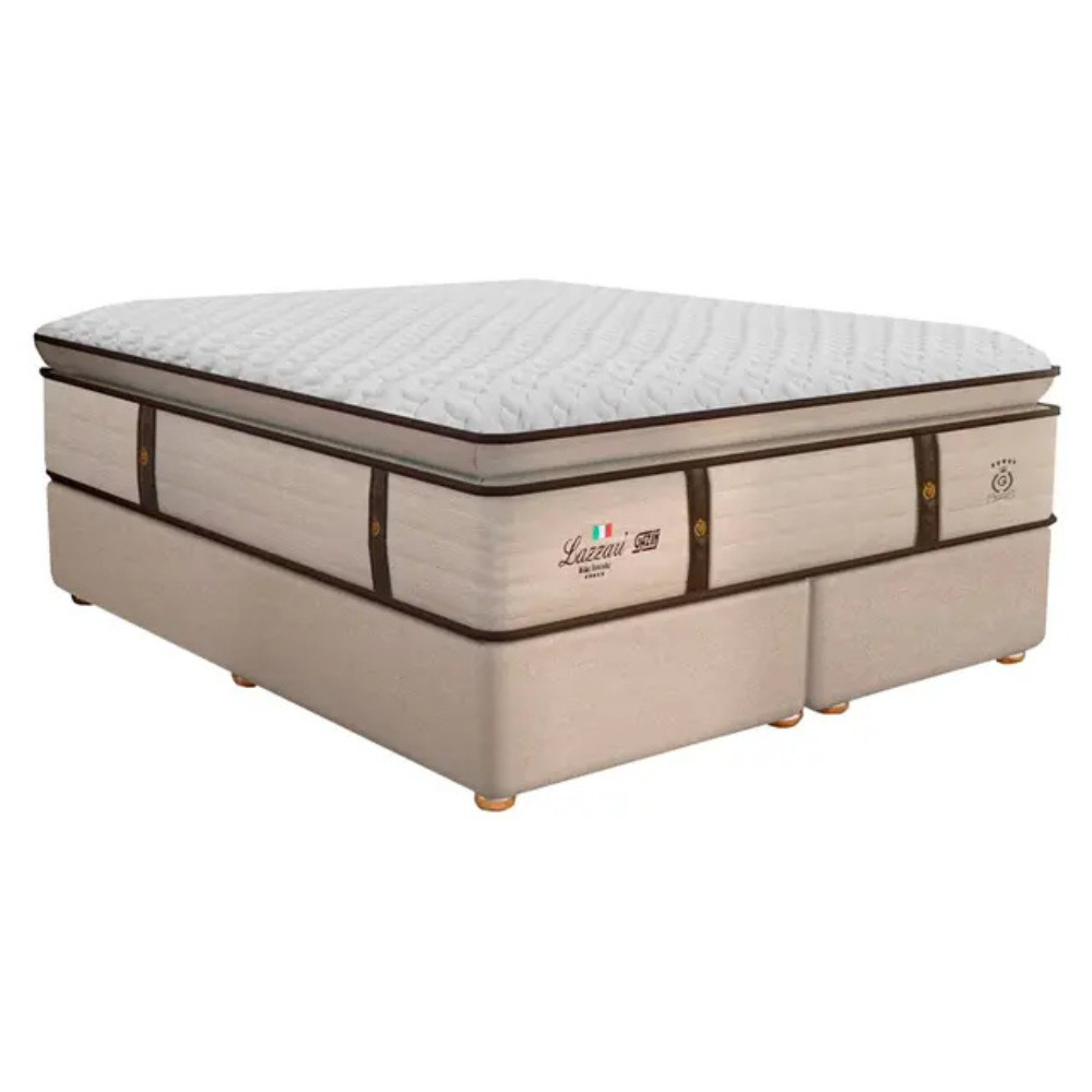 Colchão Cama Box Molas BlueWave com Pillow Top King Size Lazzari Gazin