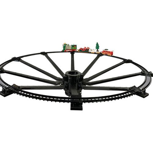 Trem Natalino Decorativo Para Árvore de Natal com Luz e Movimento a Pilha 88 cm