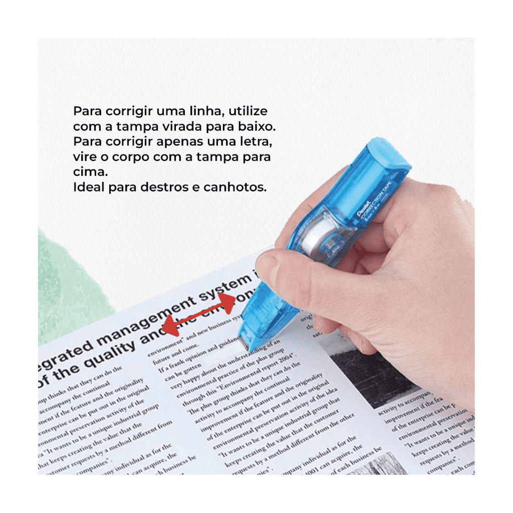 FITA CORRETIVA PENTEL 5mmx6m + REFIL GRÁTIS