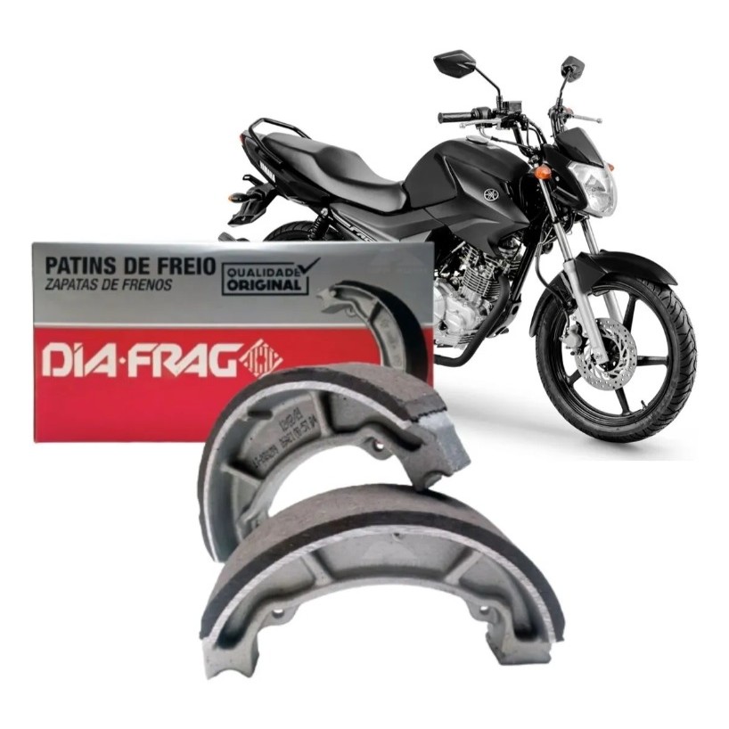 PATIM DE FREIO DIANT/TRAS. YBR 125/FACTOR 125/XTZ 125/FAZER 150 - ( STD ) - DIA-FRAG