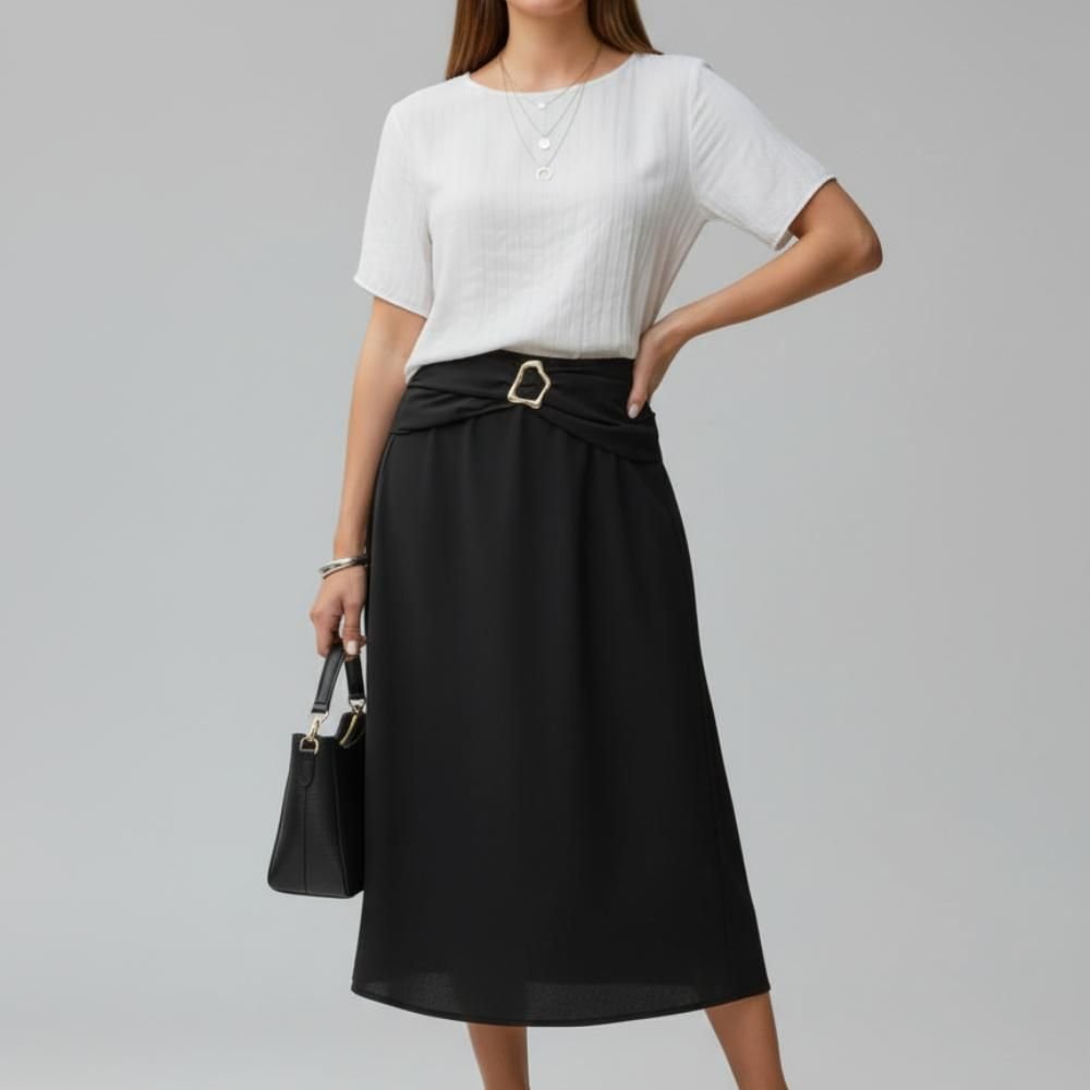 Blusa Lurex Em Viscose Com Poliéster Off White Quintess em Oferta na Shopee