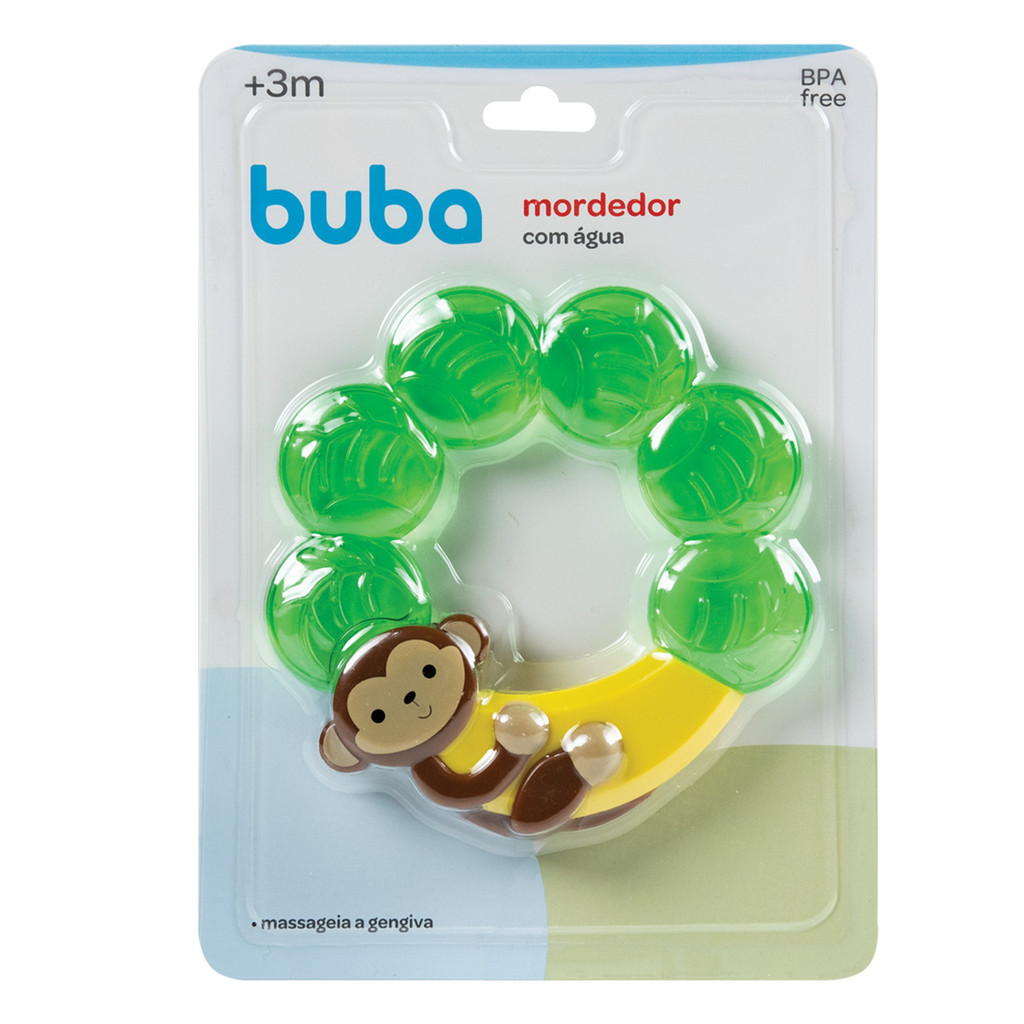 Mordedor com Água para Bebê Buba Macaquinho em Oferta na Shopee