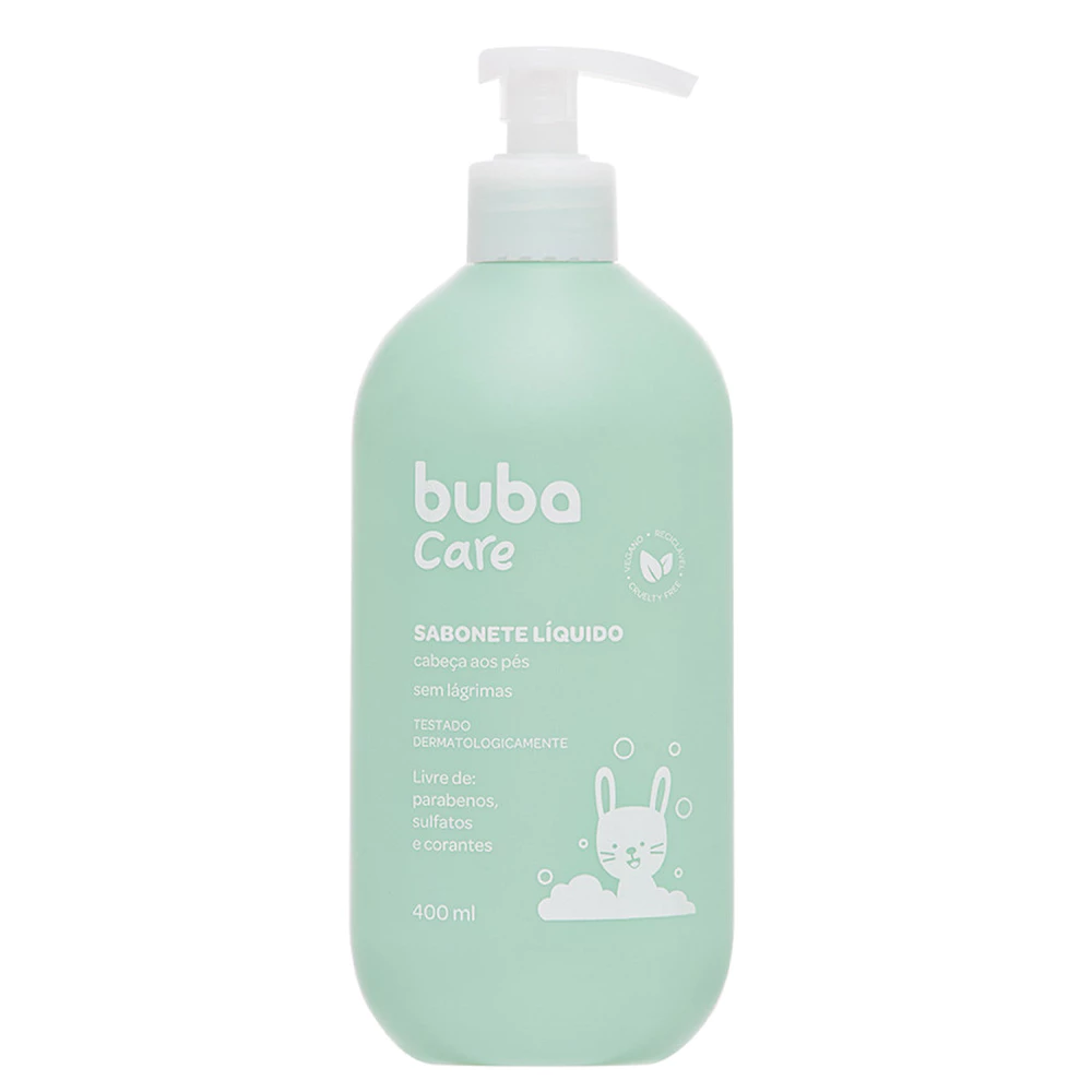 Sabonete Líquido Buba Infantil Bebê sem Lágrimas 400ml