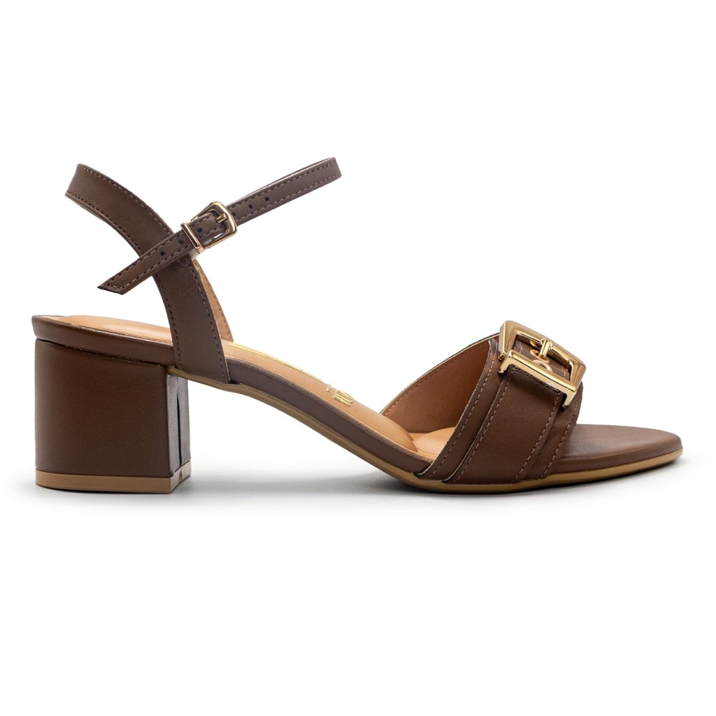 Sandália Vizzano Feminina Fivela Salto Bloco 6291.1184 em Oferta na Shopee