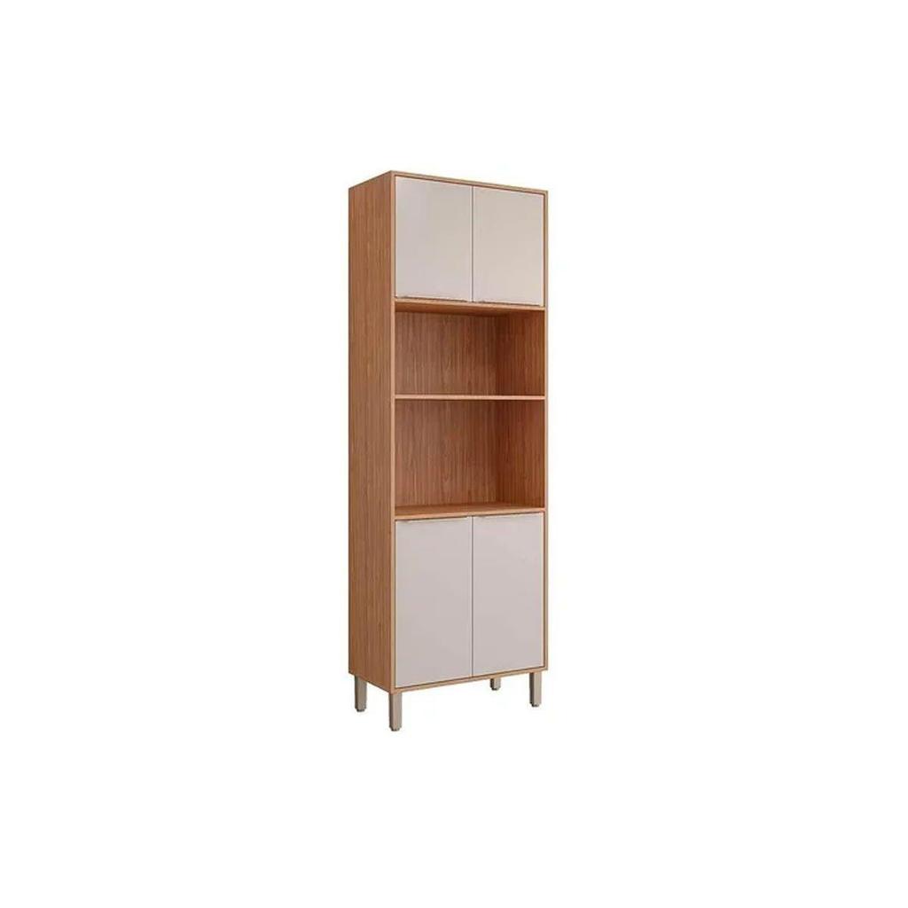 Módulo Cozinha MGM Esplêndida Paneleiro Torre Quente 2 Fornos c/ 4 Portas 70cm Freijo/Off White-MGM