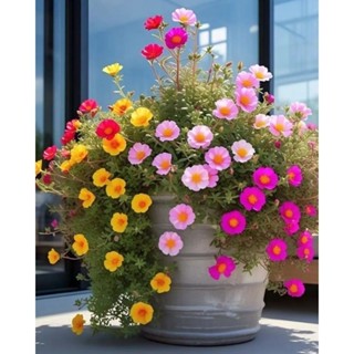 240 Sementes Onze Horas Multicoloridas para vasos e Canteiros. em Oferta na Shopee