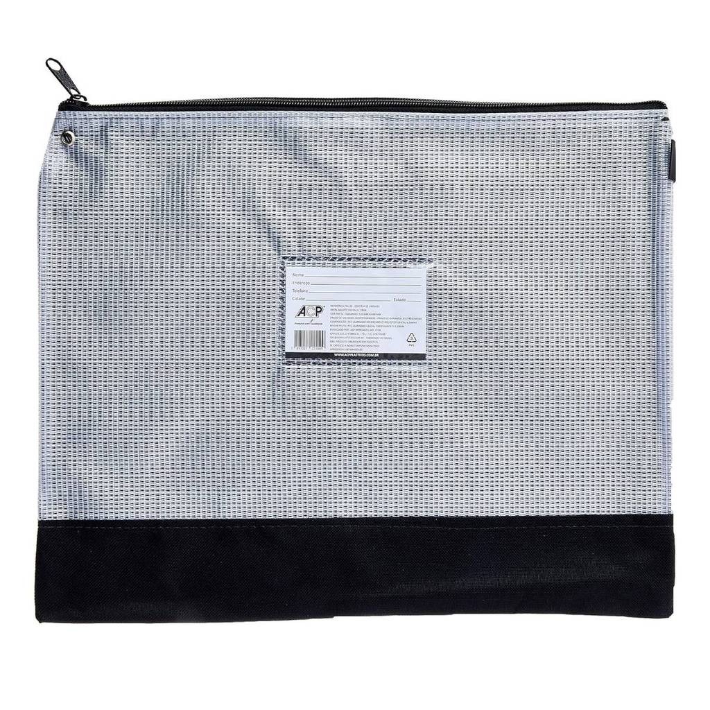 Pasta malote com zíper 400x320mm ML-30 ACP em Oferta na Shopee