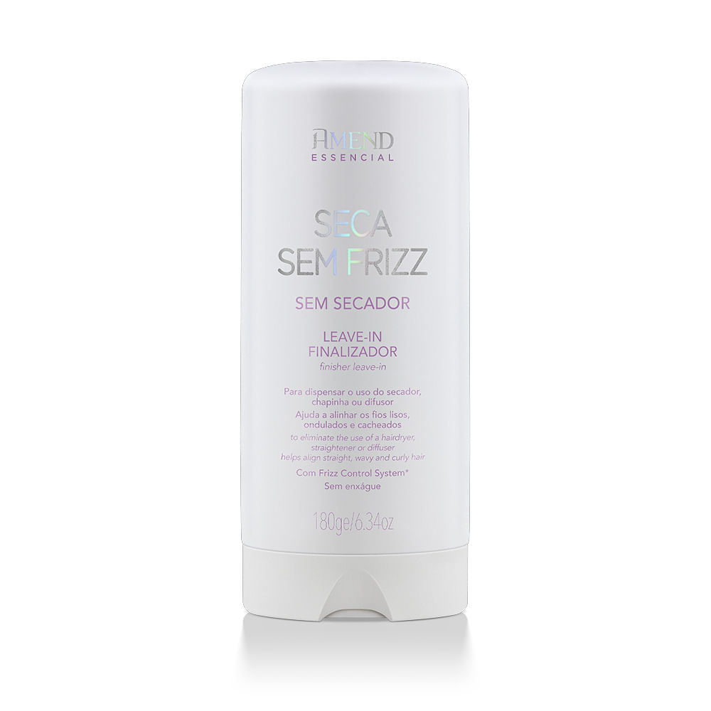 Leave-In Finalizador Amend Essencial Seca Sem Frizz 180g em Oferta na Shopee
