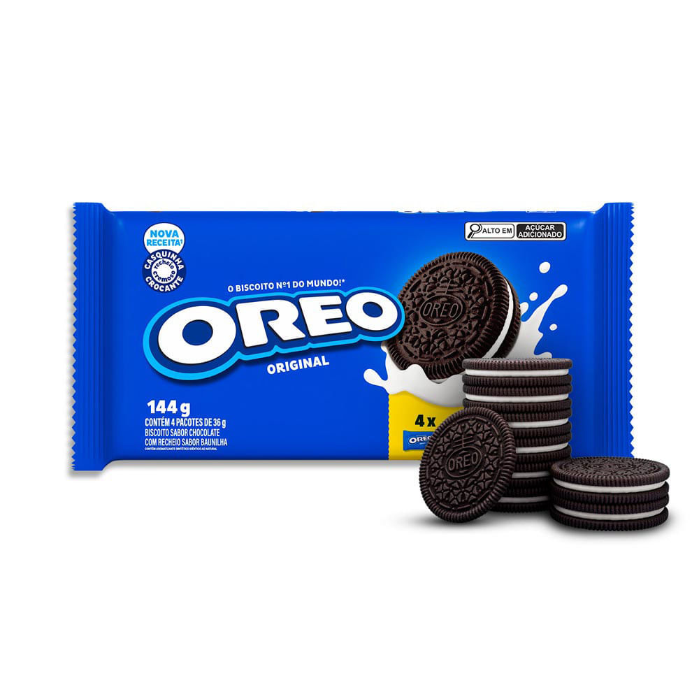 Biscoito Recheado Oreo Origina 144g em Oferta na Shopee