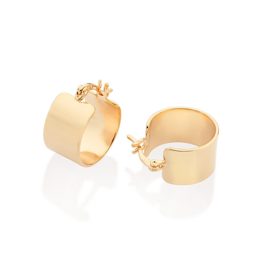 Brinco Rommanel Argola Lisa Ouro 18k Pequena 527246 — imagem 2 de 2
