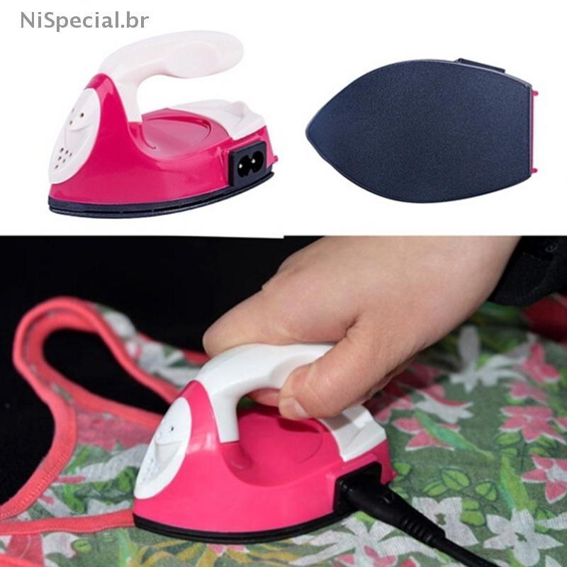 [Nis] Mini Ferro Elétrico Portátil Viagem Artesanato Roupas Suprimentos De Costura DIY [BR]